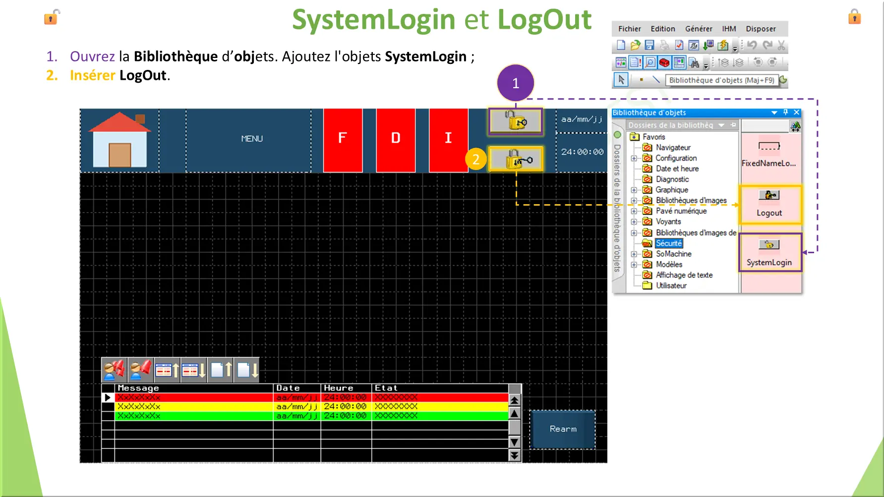 SystemLogin et LogOut
